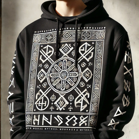 Grimbarian “Runic Shield” Hoodie